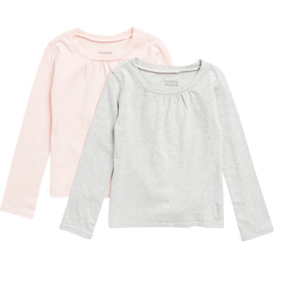 Harper Canyon set of 2 of long-sleeve T-shirts